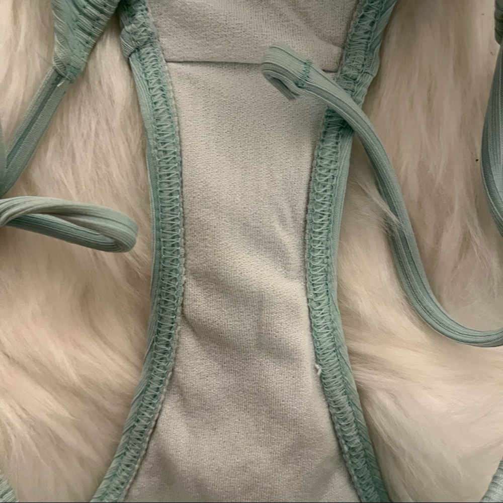 ASOS Mint Ribbed String Bikini Bottom 6 - Picture 6 of 6